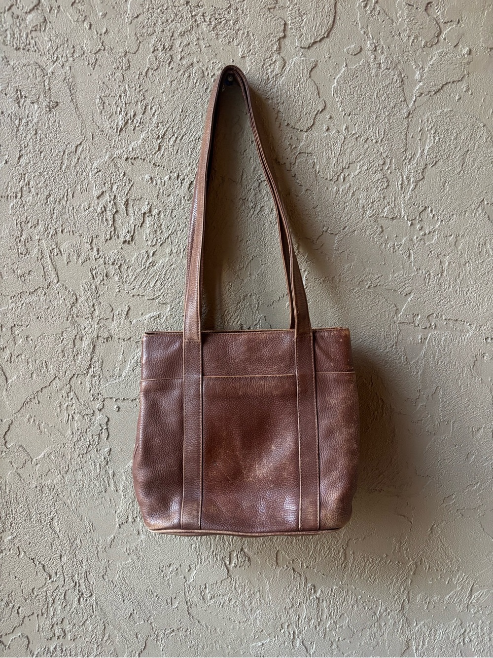 ORVIS Classic Brown Leather Tote Bag
